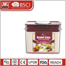 square plastic airtight canister